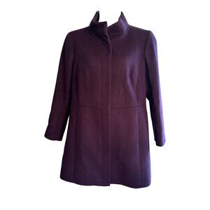 Talbots Plum Wool Coat Size 20